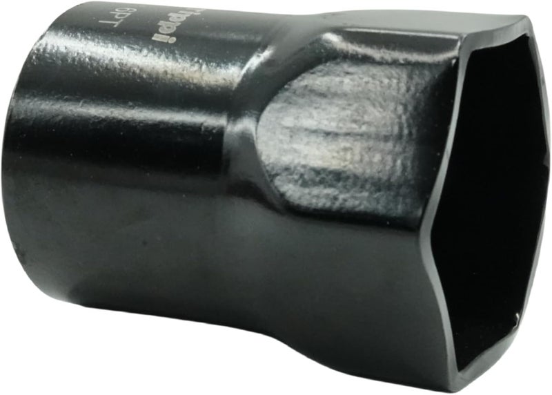 RoloTippi 2-1/4-Inch 6 Point Wheel Bearing Locknut Socket, 3/4-Inch Drive, for Axle Nut Socket, Remove and Install Wheel Bearing Nuts, Carbon Steel, Powder-Coated (2-1/4" 6PT, 3/4" Drive) - Image 1
